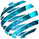 Abstrakter Globus aus Türkis- und Blautönen symbolisiert Auswandern, Firmengründung und Beratung bei ekosphere-consulting.me.